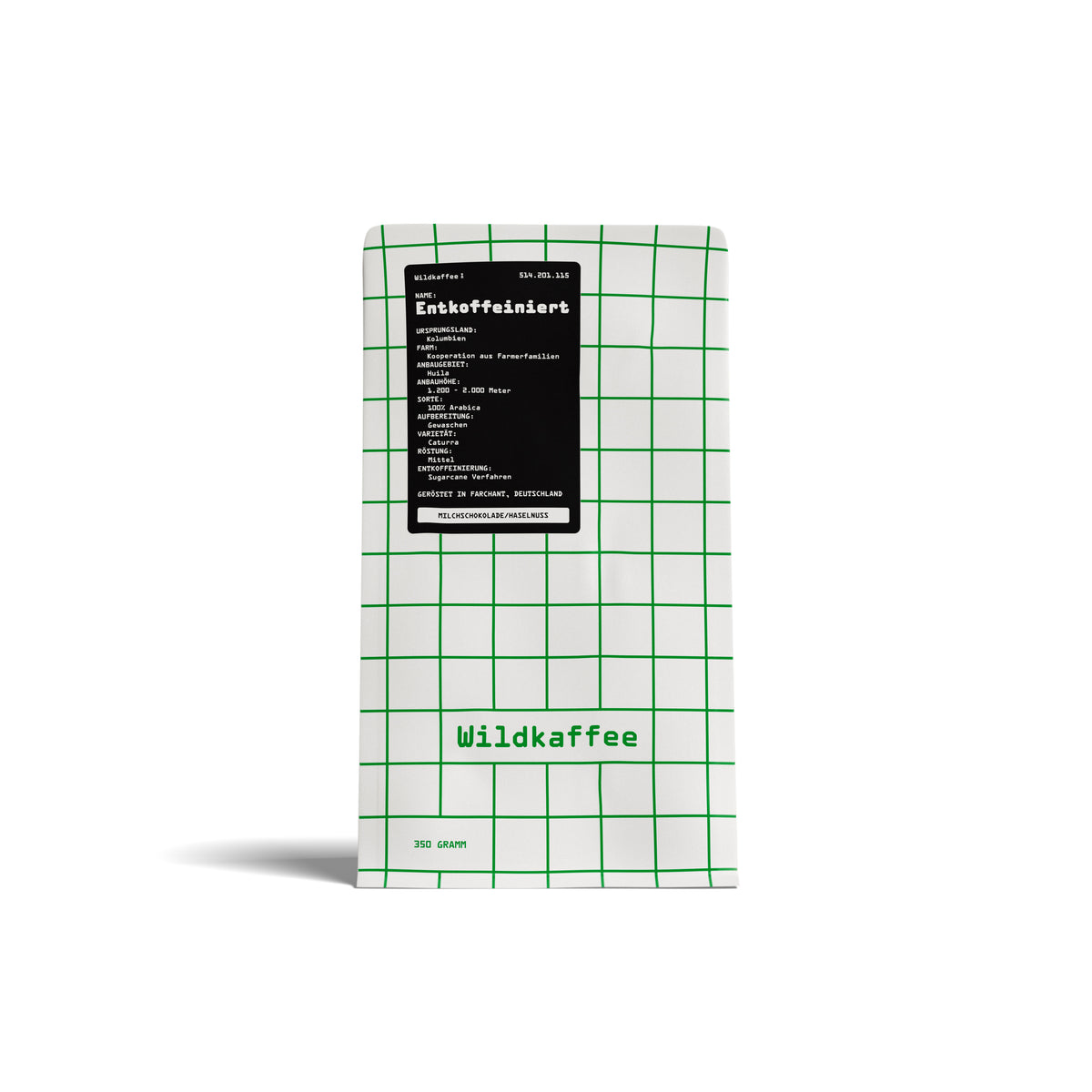 Packung Entkoffeinierter vorn
